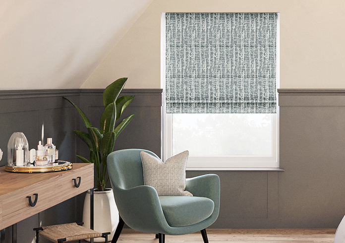 Urbanite, Frosted Steel - Twist&Fit Roman Blind - Image 3